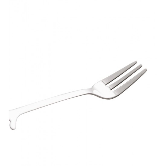 Jogo 4 Garfos Aço Inox Para Aperitivo Leaves Prateado